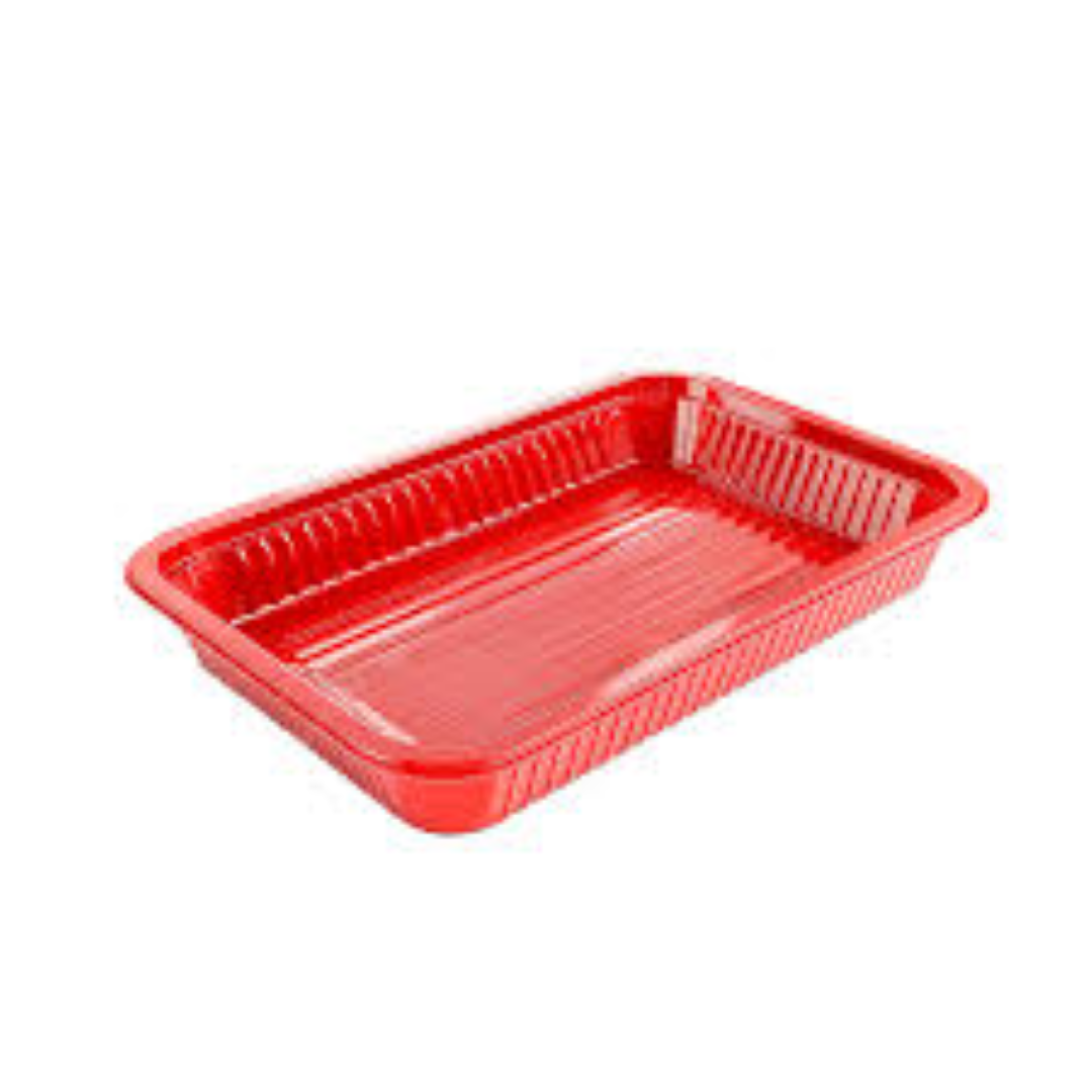 PLASTIC TRAY RED 18168LR